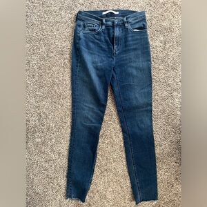 Hudson Barbara dark blue skinny jeans. No rips. Size 25